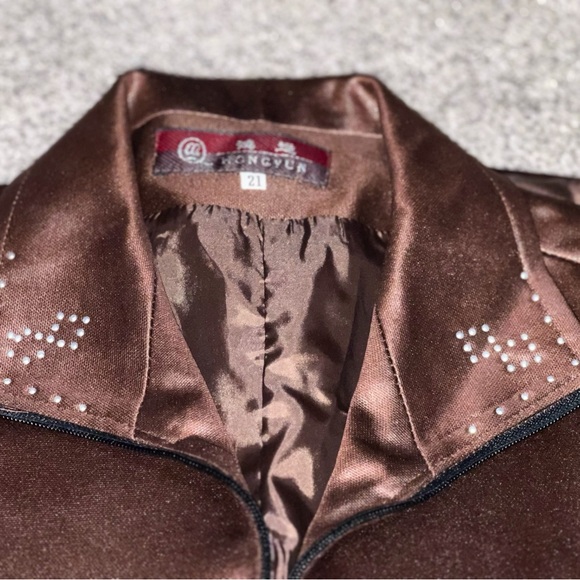 Vintage soft zip up vest with great detail - Picture 5 of 11